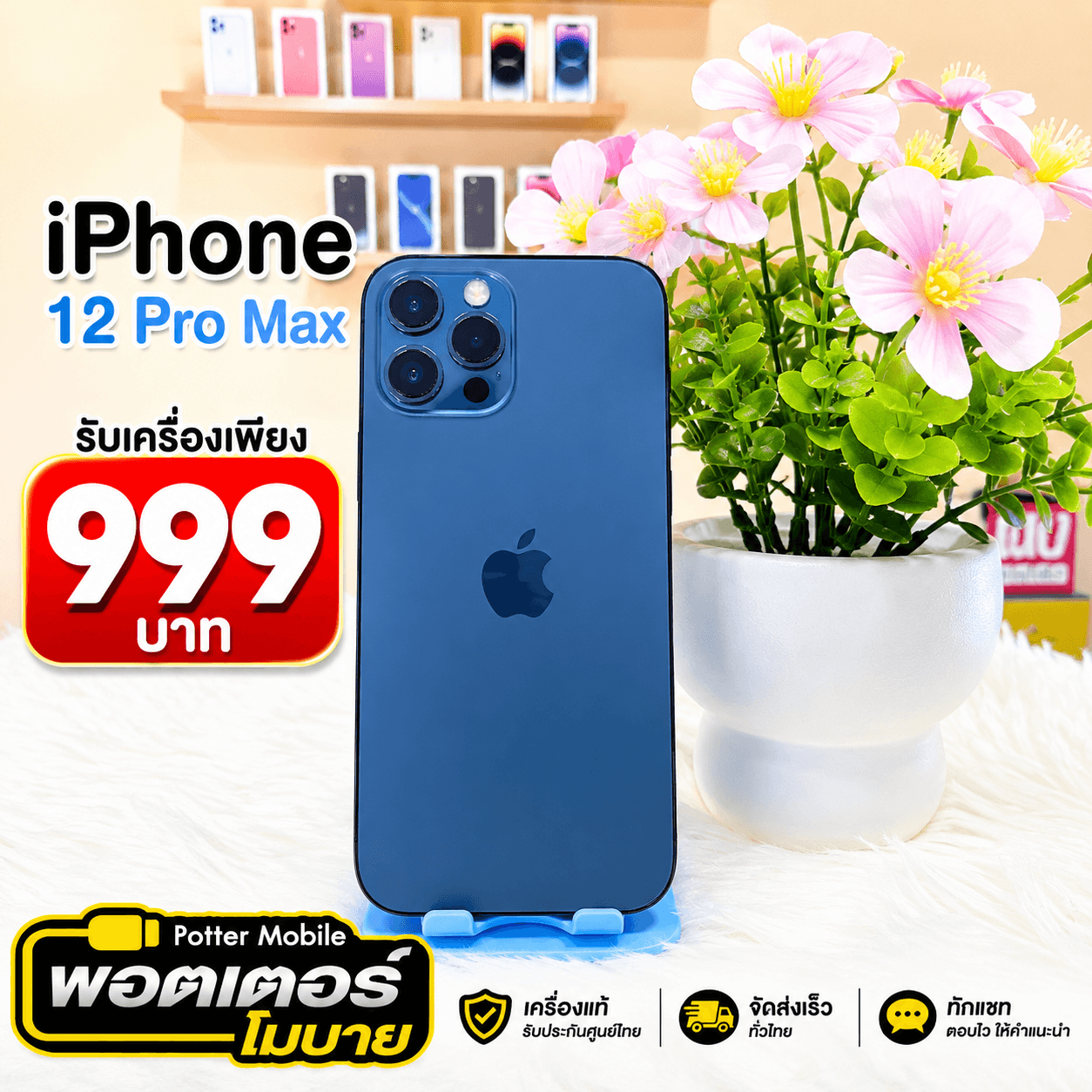 Apple iPhone 12 Pro Max (ฟ้า)